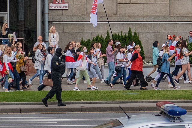 2020 Belarusian protests — Minsk, 29 August © Creative Commons Attribution-Share Alike 3.0